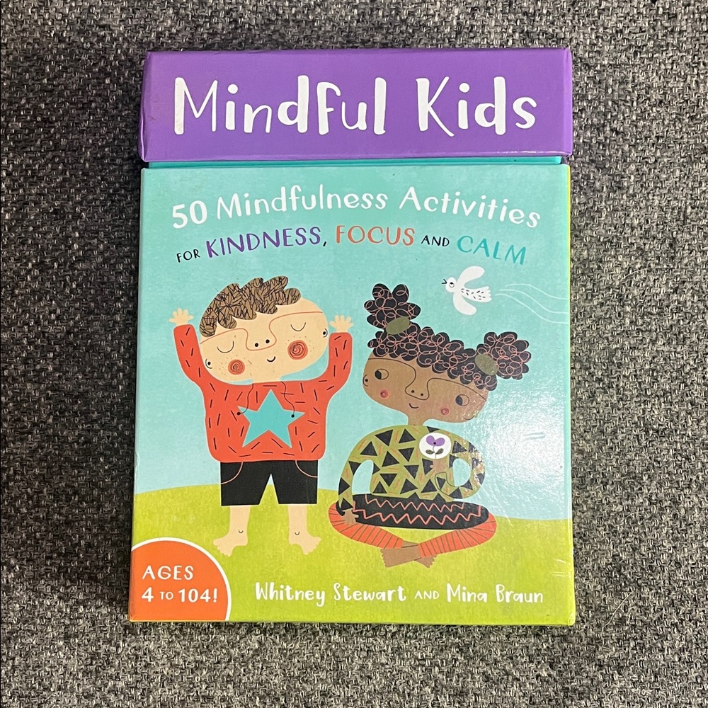 : 50 Mindfulness Activities for Kids - Aqua & Purple